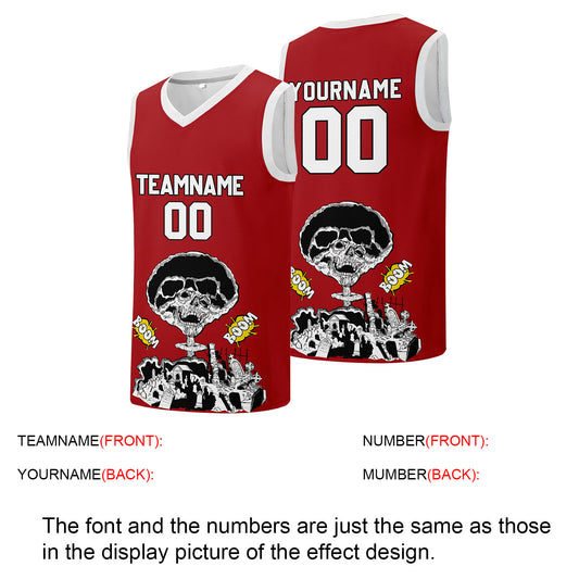 Individuelle Basketball-Jersey für Männer und Frauen. Gestickter und gedruckter Name, Nummer und Logo