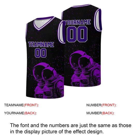 Individuelle Basketball-Jersey für Männer und Frauen. Gestickter und gedruckter Name, Nummer und Logo