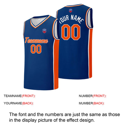 Individuelle Basketball-Jersey-Shorts für Männer und Frauen. Gestickter und gedruckter Name, Nummer und Logo Blau