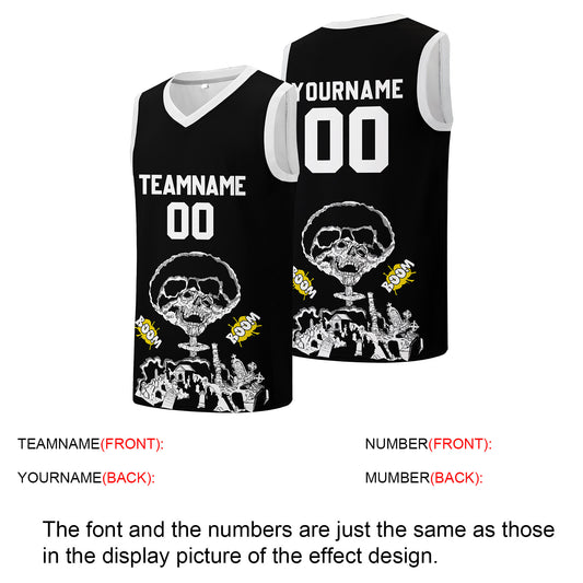 Individuelle Basketball-Jersey für Männer und Frauen. Gestickter und gedruckter Name, Nummer und Logo