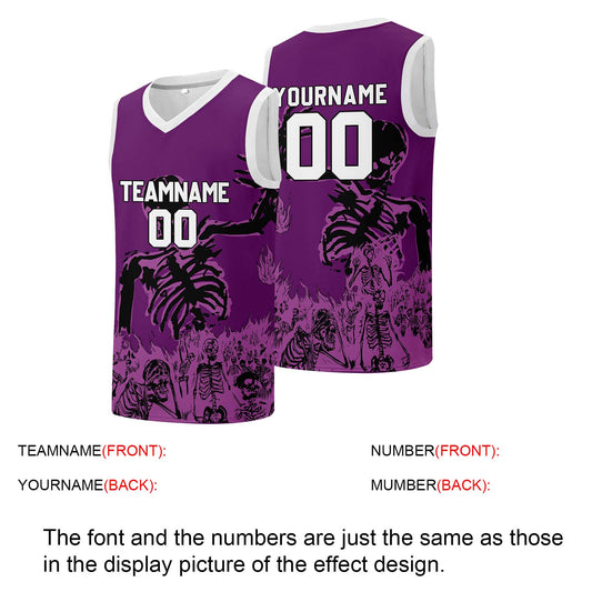 Individuelle Basketball-Jersey für Männer und Frauen. Gestickter und gedruckter Name, Nummer und Logo