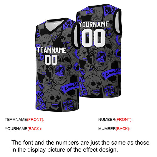 Individuelle Basketball-Jersey für Männer und Frauen. Gestickter und gedruckter Name, Nummer und Logo