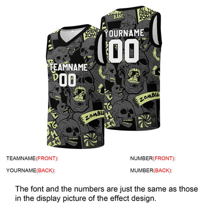Individuelle Basketball-Jersey für Männer und Frauen. Gestickter und gedruckter Name, Nummer und Logo