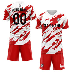 Benutzerdefinierte Fußballuniform Jersey Kinder Erwachsene Personalisiertes Set Jersey Shirt