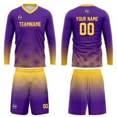 Kundenspezifisches Gelb Lila Basketball Fußball Schießen langes T-Shirt für Erwachsene und Kinder