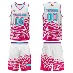 Benutzerdefinierter Pulver Blau Basketball Jersey Uniform Anzug gedruckt Ihr Logo Name Nummer