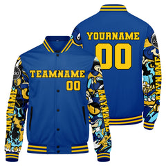 Maßgeschneiderte Königliche Letterman Varsity Jacket Individuelle Stickerei Druck nach Ihrem Wunsch