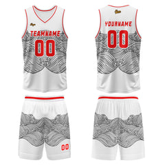 Benutzerdefinierter Schwarz Basketball Jersey Uniform Anzug gedruckt Ihr Logo Name Nummer