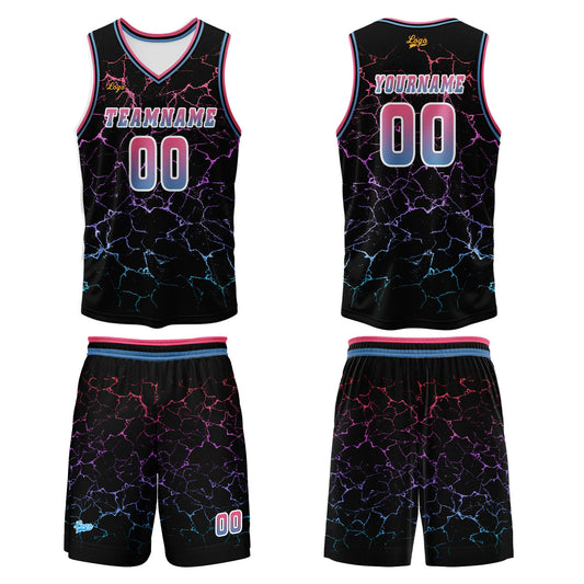 Benutzerdefinierter Rosa  Basketball Jersey Uniform Anzug gedruckt Ihr Logo Name Nummer