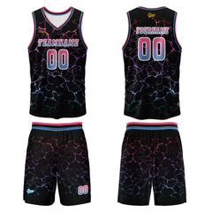 Benutzerdefinierter Rosa  Basketball Jersey Uniform Anzug gedruckt Ihr Logo Name Nummer