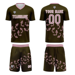 Benutzerdefinierte Olivgrün Trikots für Männer Frauen Personalisierte Fußball Uniformen für Erwachsene und Kind
