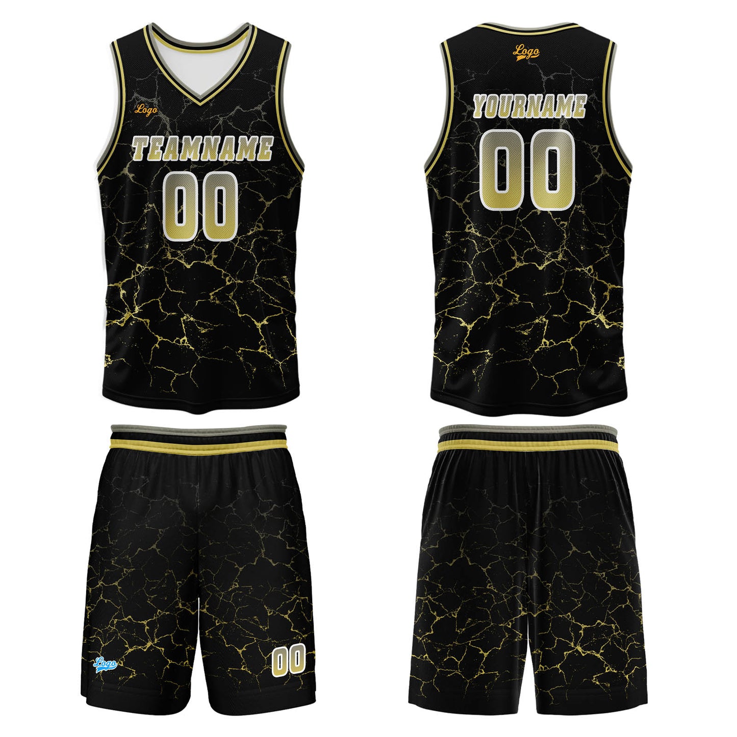 Benutzerdefinierter Gelb Basketball Jersey Uniform Anzug gedruckt Ihr Logo Name Nummer