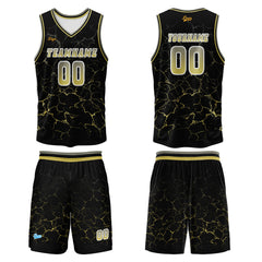 Benutzerdefinierter Gelb Basketball Jersey Uniform Anzug gedruckt Ihr Logo Name Nummer