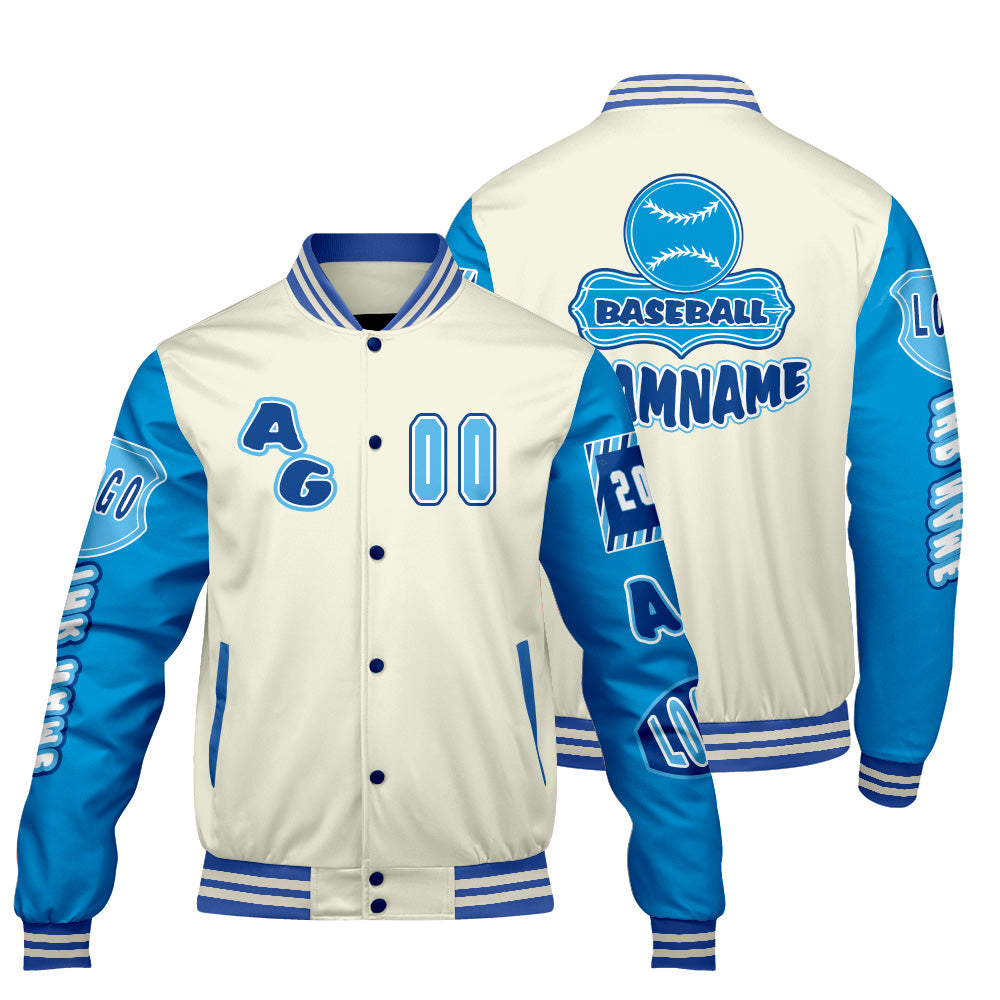 Maßgeschneiderte Rot Blau Letterman Varsity Jacket Individuelle Stickerei  Druck nach Ihrem Wunsch