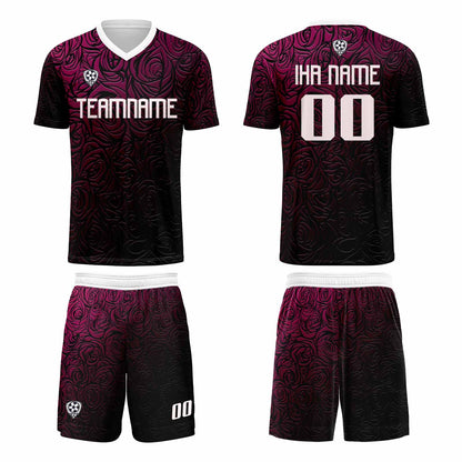 Benutzerdefinierte Rosa Silber Trikots für Männer Frauen Personalisierte Fußball Uniformen für Erwachsene und Kind