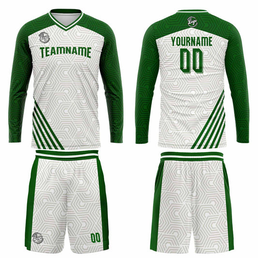 Kundenspezifisches Grün Basketball Fußball Schießen langes T-Shirt für Erwachsene und Kinder