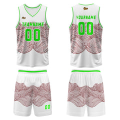 Benutzerdefinierter Dunkel Rot Basketball Jersey Uniform Anzug gedruckt Ihr Logo Name Nummer