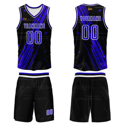 Benutzerdefinierter Lila Basketball Jersey Uniform Anzug gedruckt Ihr Logo Name Nummer