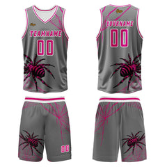 Benutzerdefinierter Asche Pulver Basketball Jersey Uniform Anzug gedruckt Ihr Logo Name Nummer