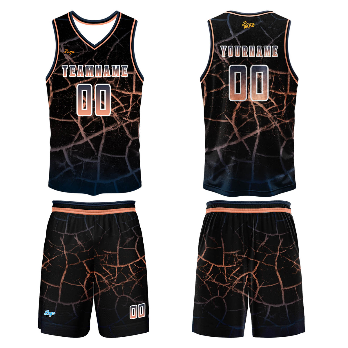 Benutzerdefinierter Fleisch Basketball Jersey Uniform Anzug gedruckt Ihr Logo Name Nummer