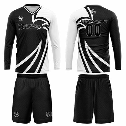 Kundenspezifisches Schwarz Basketball Fußball Schießen langes T-Shirt für Erwachsene und Kinder