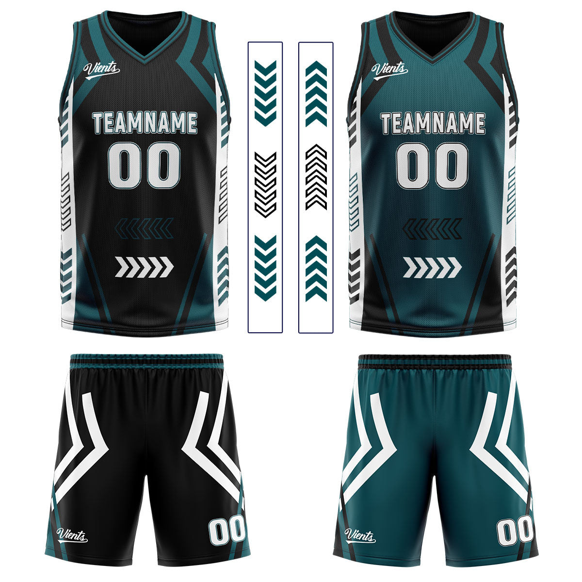 Benutzerdefinierte Schwarz Langweilig Grün Reversible Basketball Jersey Personalisierte Drucken Name Nummer Logo