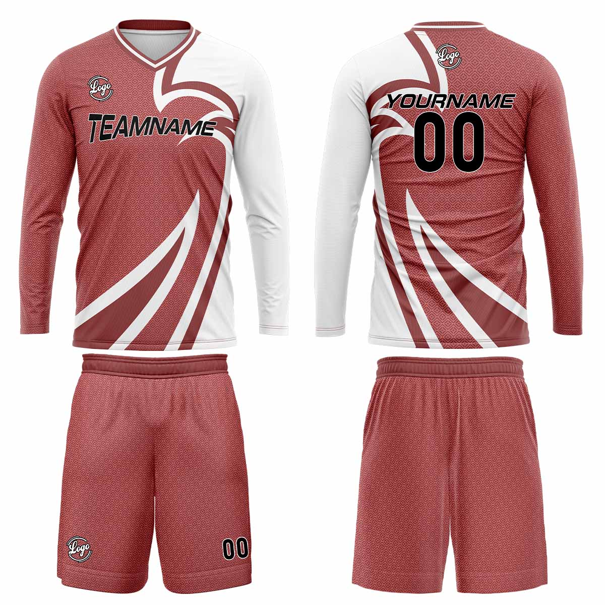 Kundenspezifisches Fleischpulver Basketball Fußball Schießen langes T-Shirt für Erwachsene und Kinder