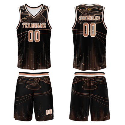Benutzerdefinierter Orange Basketball Jersey Uniform Anzug gedruckt Ihr Logo Name Nummer