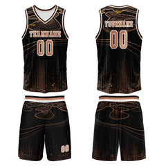 Benutzerdefinierter Orange Basketball Jersey Uniform Anzug gedruckt Ihr Logo Name Nummer