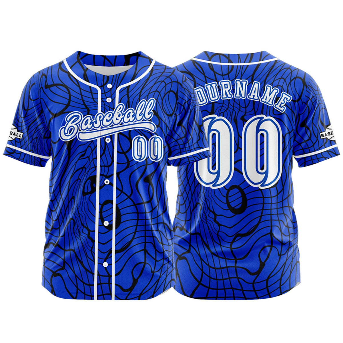 Benutzerdefiniert  Blau Baseball Uniformen Drucken für Jungs Mädchen und Kinder Machen Ihr Team Mehr Vielfältig