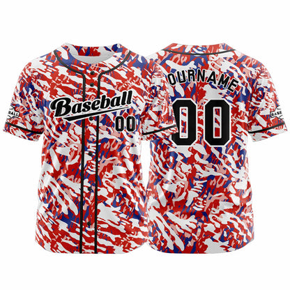 Benutzerdefiniert Rot Blau Baseball Uniformen Drucken für Jungs Mädchen und Kinder Machen Ihr Team Mehr Vielfältig