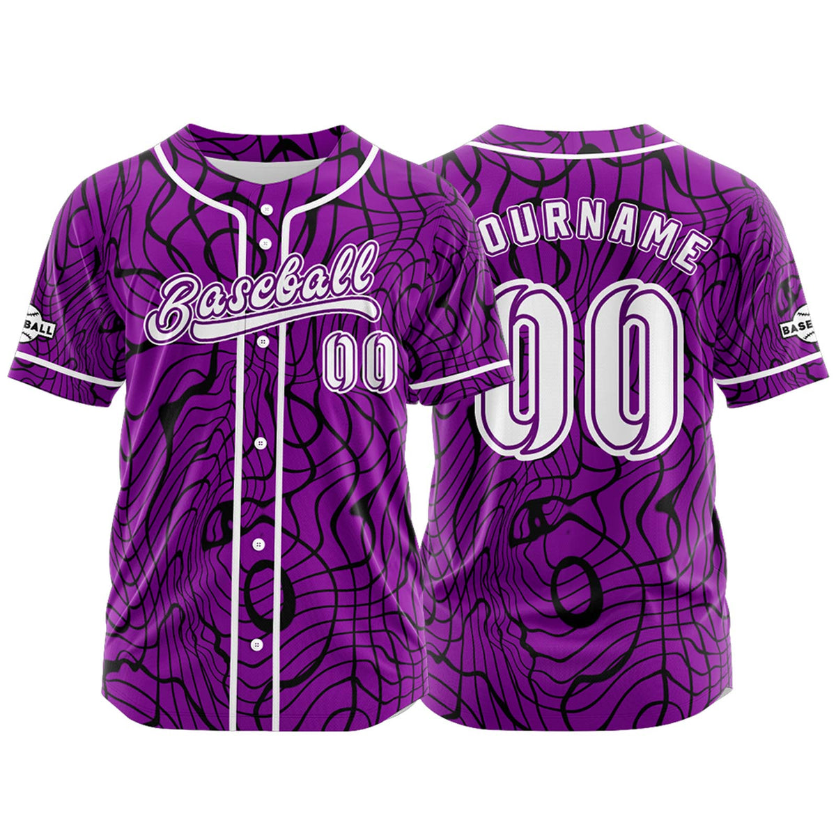 Benutzerdefiniert Lila Baseball Uniformen Drucken für Jungs Mädchen und Kinder Machen Ihr Team Mehr Vielfältig