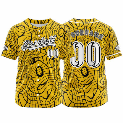 Benutzerdefiniert Gelb Baseball Uniformen Drucken für Jungs Mädchen und Kinder Machen Ihr Team Mehr Vielfältig
