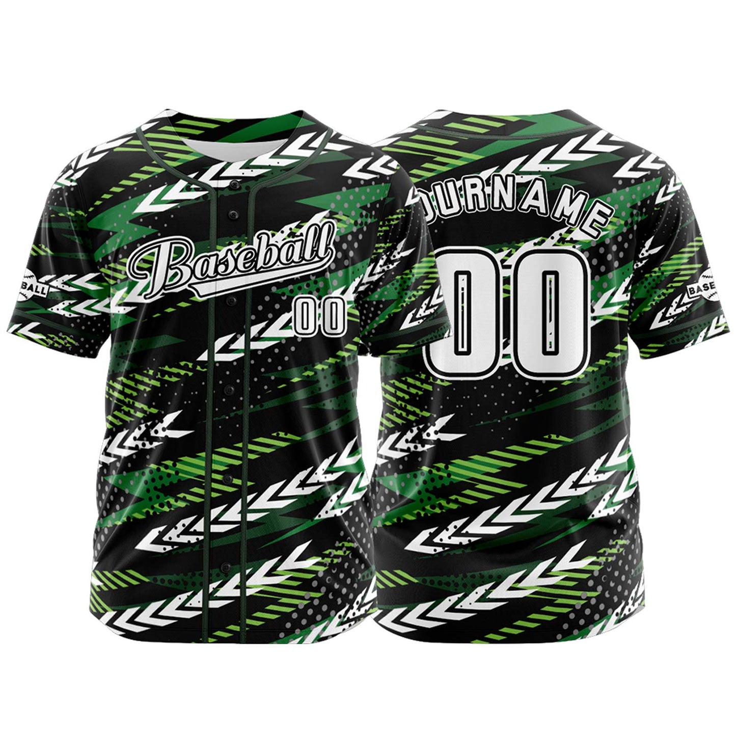 Benutzerdefiniert Schwarz Grün Baseball Uniformen Drucken für Jungs Mädchen und Kinder Machen Ihr Team Mehr Vielfältig