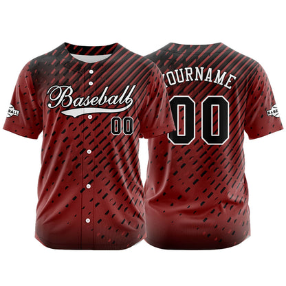 Benutzerdefiniert Rot Baseball Uniformen Drucken für Jungs Mädchen und Kinder Machen Ihr Team Mehr Vielfältig