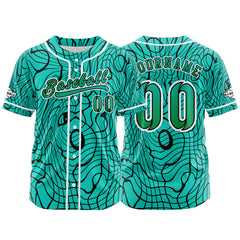 Benutzerdefiniert  Cyan Baseball Uniformen Drucken für Jungs Mädchen und Kinder Machen Ihr Team Mehr Vielfältig