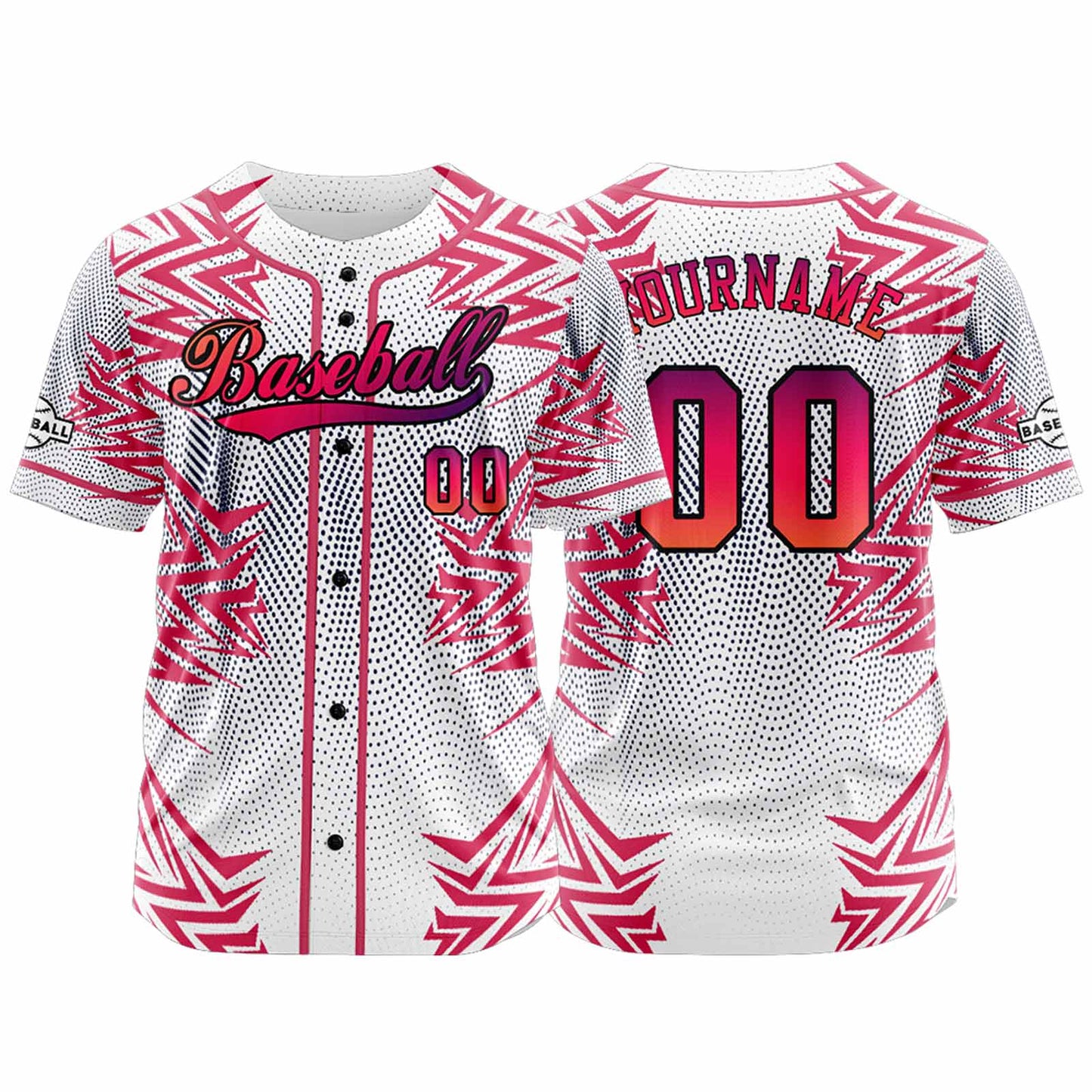 Benutzerdefiniert Weiß Rot Baseball Uniformen Drucken für Jungs Mädchen und Kinder Machen Ihr Team Mehr Vielfältig