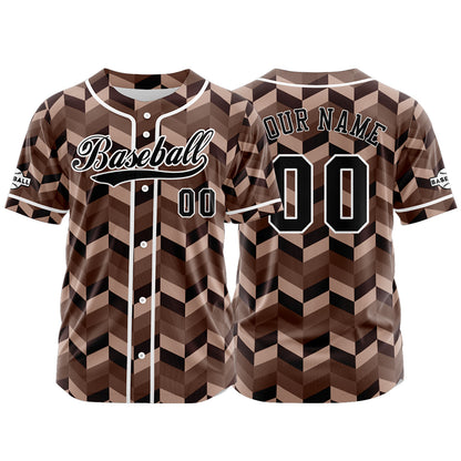 Benutzerdefiniert Braun Baseball Uniformen Drucken für Jungs Mädchen und Kinder Machen Ihr Team Mehr Vielfältig