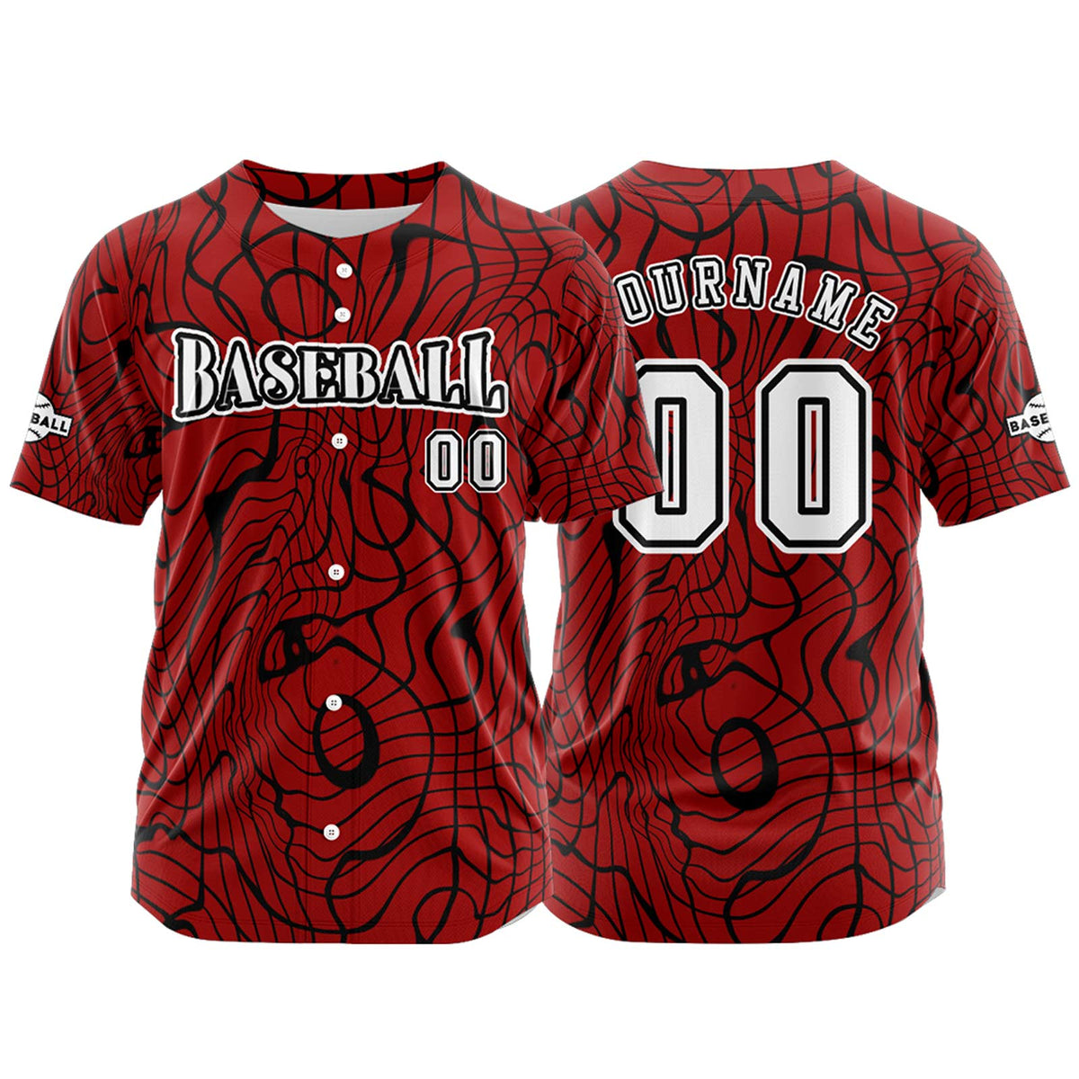 Benutzerdefiniert Rot Baseball Uniformen Drucken für Jungs Mädchen und Kinder Machen Ihr Team Mehr Vielfältig