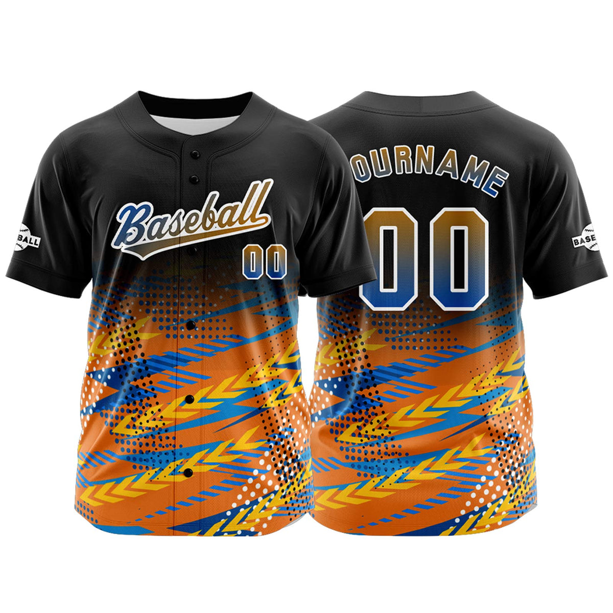 Benutzerdefiniert Schwarz Orange Baseball Uniformen Drucken für Jungs Mädchen und Kinder Machen Ihr Team Mehr Vielfältig