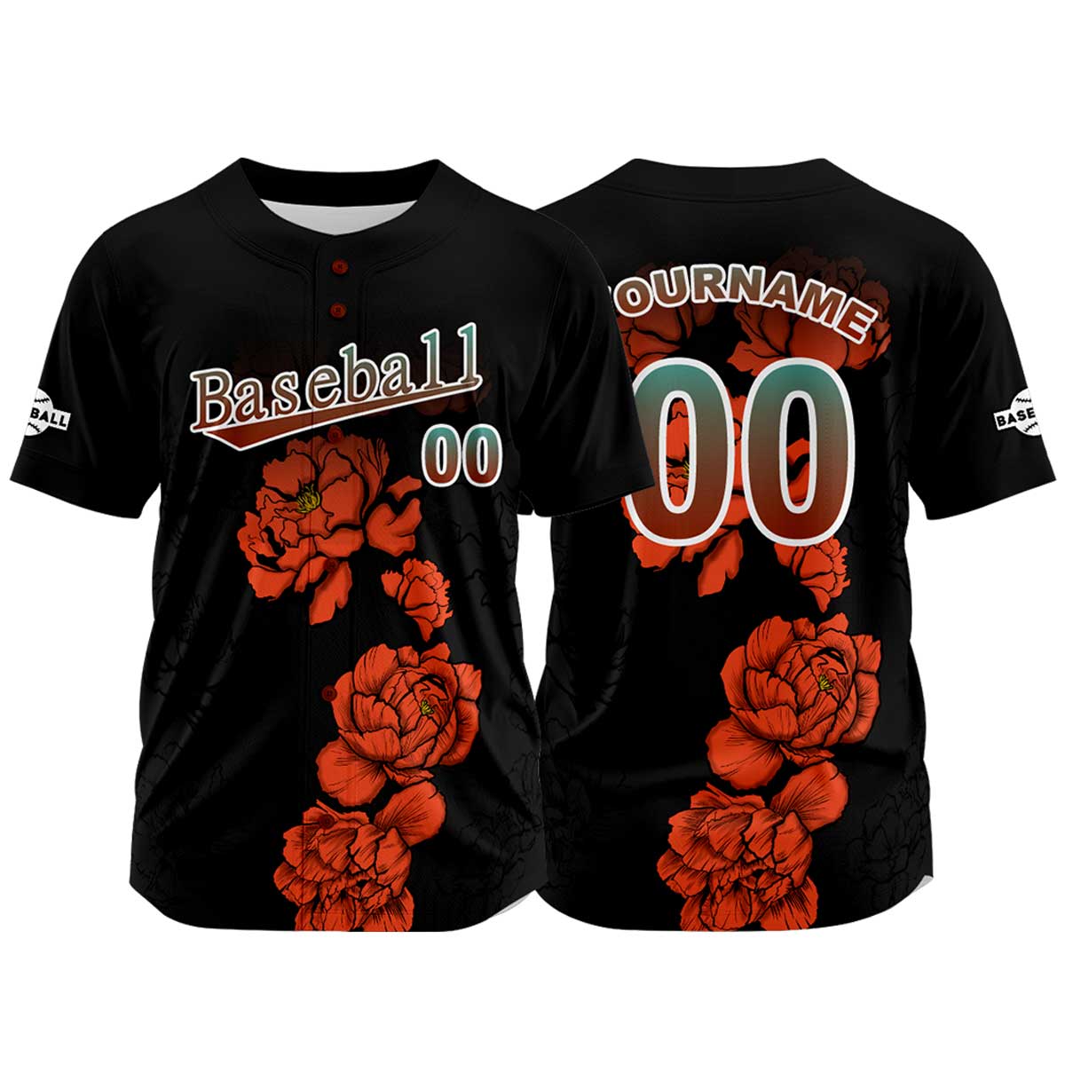 Benutzerdefiniert Schwarz Baseball Uniformen Drucken für Jungs Mädchen und Kinder Machen Ihr Team Mehr Vielfältig