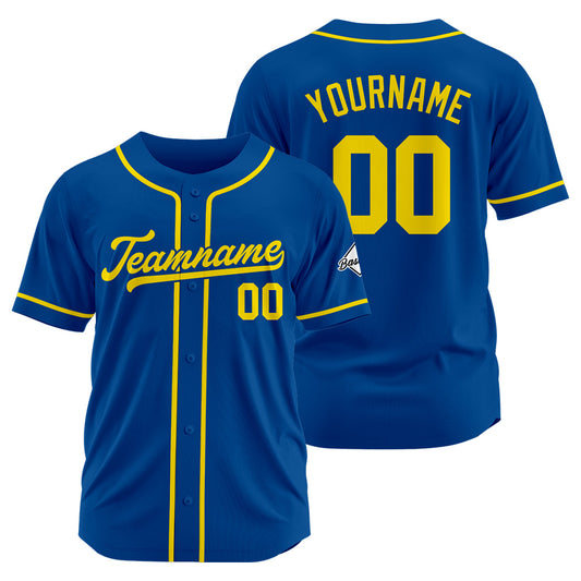 Benutzerdefinierte Authentisch Baseball-Trikot Königsgelb