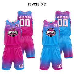 Benutzerdefinierter Reversible Basketballanzug für Erwachsene und Kinder Personalisiertes Trikot