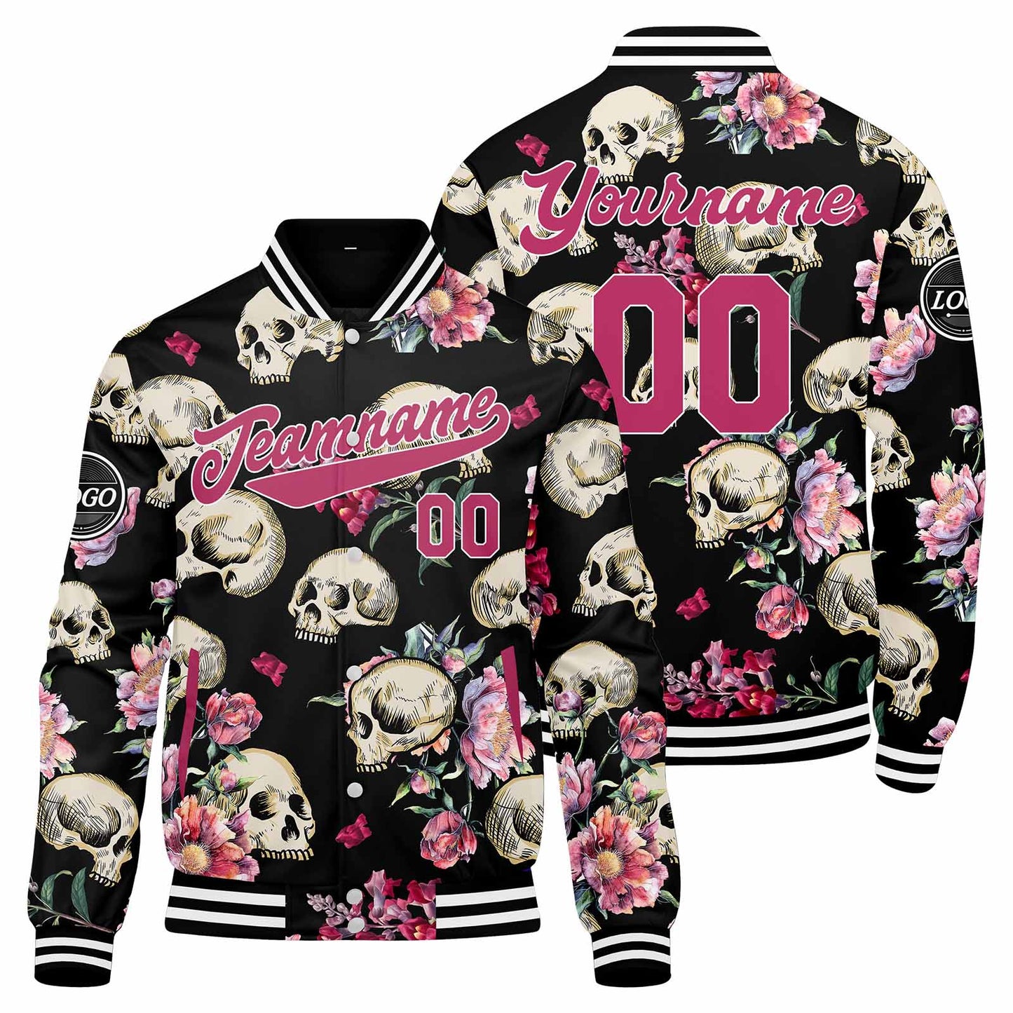 Benutzerdefinierte Mohn Varsity-Jacke. Letterman-Jacke für Männer, Frauen und Jugendliche
