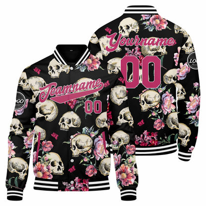 Benutzerdefinierte Mohn Varsity-Jacke. Letterman-Jacke für Männer, Frauen und Jugendliche