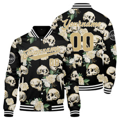 Benutzerdefinierte Weiße Rose Varsity-Jacke. Letterman-Jacke für Männer, Frauen und Jugendliche