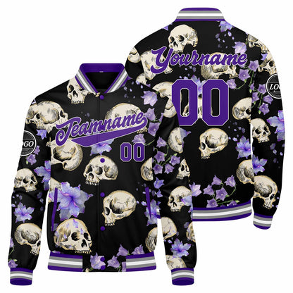 Benutzerdefinierte Lilie des Tals Varsity-Jacke. Letterman-Jacke für Männer, Frauen und Jugendliche