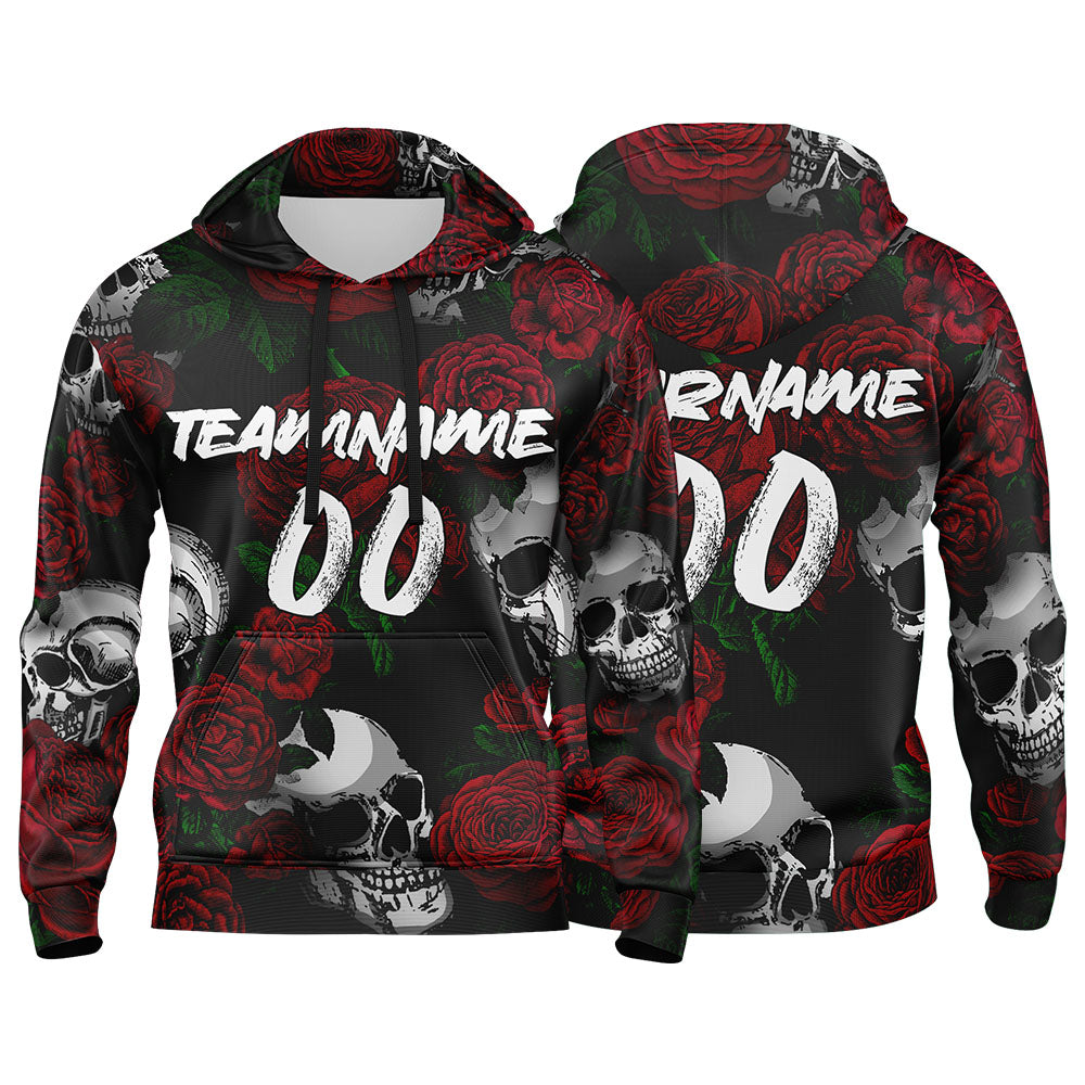 Benutzerdefinierter Sweatshirt-Hoodie für Mann, Frau, Mädchen, Junge. Drucken Sie Ihr Logo, Ihren Namen und Ihre Nummer Rot