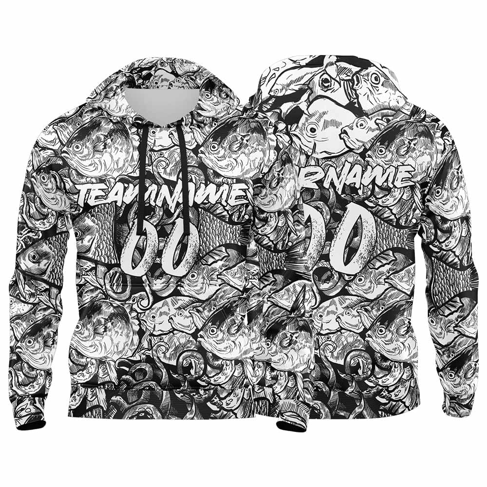 Benutzerdefinierter Sweatshirt-Hoodie für Mann, Frau, Mädchen, Junge. Drucken Sie Ihr Logo, Ihren Namen und Ihre Nummer Weiß