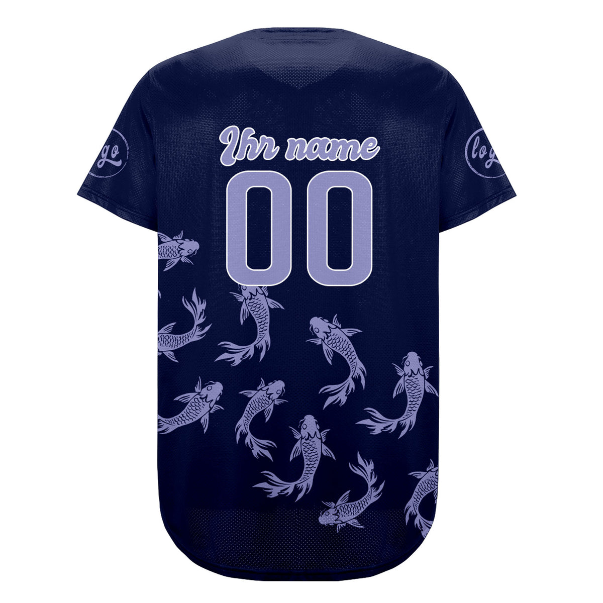 Benutzerdefiniert Dunkellila Lichtlila Personalisierter Baseball Jersey mit Farbverlauf Team Uniform mit Namen und Nummer